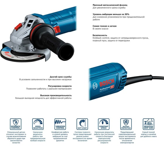 Углошлифовальная машина Bosch GWS 12-125 S 06013A6020