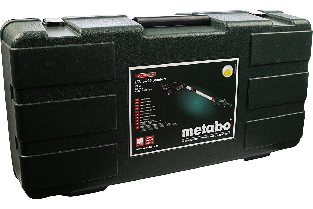 Шлифмашина для стен и потолков Metabo LSV 5-225 Comfort 600136000 -  выгодная цена, отзывы, характеристики, фото - купить в Москве и РФ