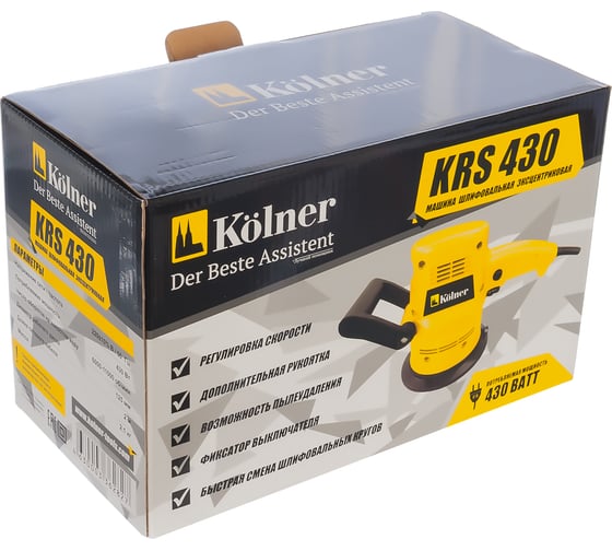 Эксцентриковая шлифовальная машина Kolner KRS 430