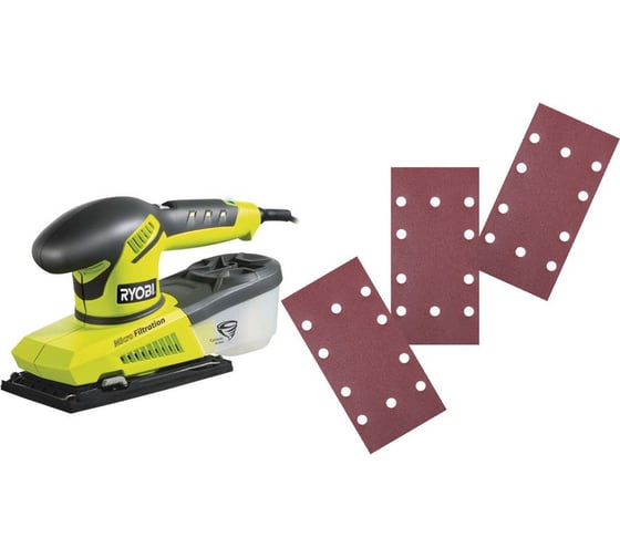 Виброшлифмашина Ryobi + 20 шлифлистов ESS200RSA20 5133000650