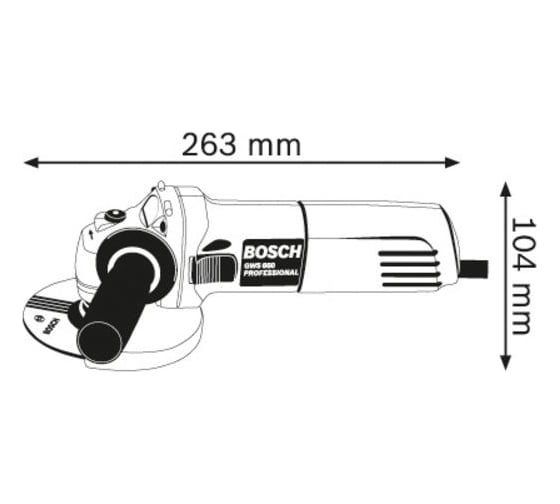 Угловая шлифмашина Bosch GWS 660 0.601.375.08N
