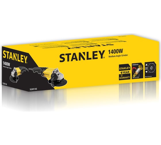 Угловая шлифмашина Stanley SGM146