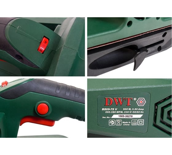 Ленточная шлифмашина DWT BS09-75 V 5.1.9