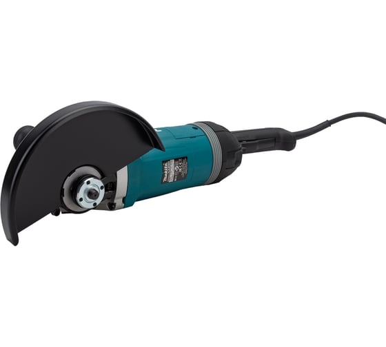 Угловая шлифовальная машина Makita 230 мм, 2700 Вт, 6600 об., плавн. пуск, антивиб рук., антирестарт, расцепляющая муфта, суперфланец, 6.5 кг GA9080FX1