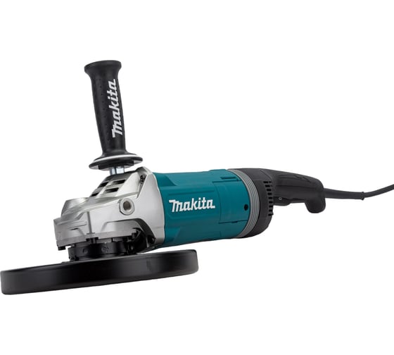 Угловая шлифовальная машина Makita 230 мм, 2700 Вт, 6600 об., плавн. пуск, антивиб рук., антирестарт, расцепляющая муфта, суперфланец, 6.5 кг GA9080FX1