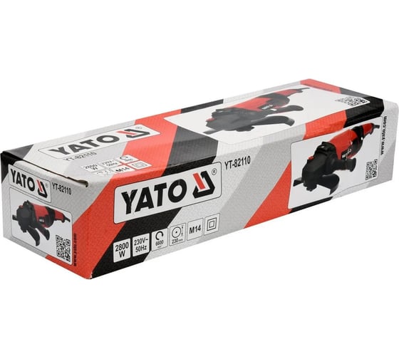 Углошлифовальная машина YATO 2800 Вт, 230 мм YT-82110