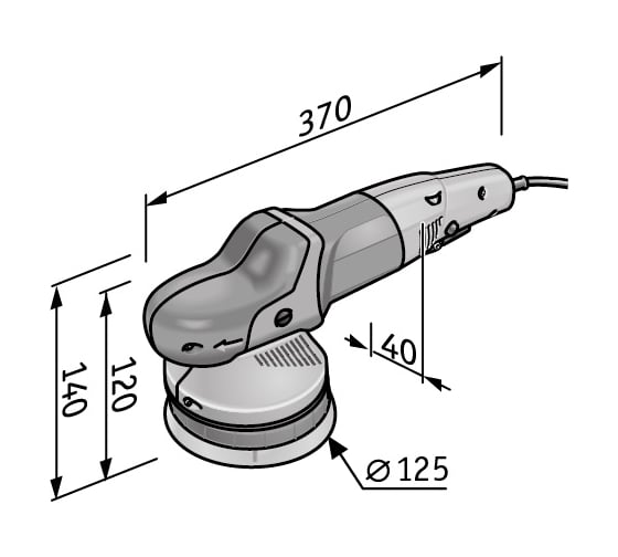 Эксцентриковая полировальная машина FLEX XFE 7-15 125 P-Set 476927