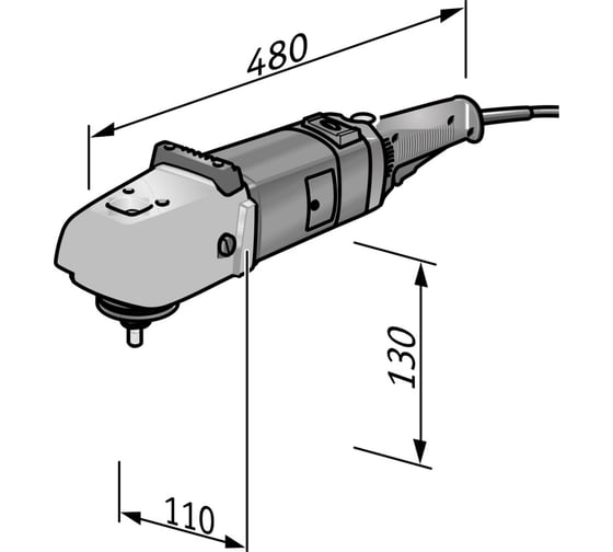 Полировальная машина с кожухом и рукояткой FLEX LK 602 VR 258580