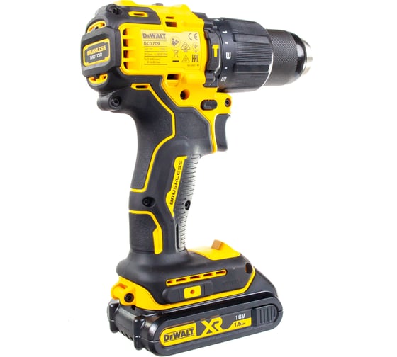 Компактная ударная дрель-шуруповерт DEWALT 18В DCD709S2T