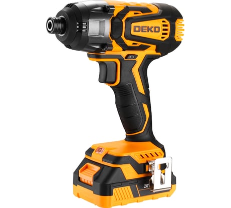 Аккумуляторный ударный винтоверт DEKO DKIS20-Li 20В, 1х2.0Ач 063-4391