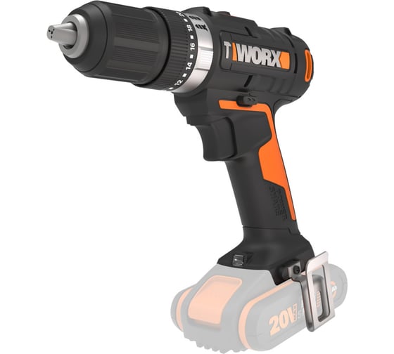 Ударная аккумуляторная дрель-шуруповерт WORX 50 Нм, 20 В, без АКБ и ЗУ WX370.9