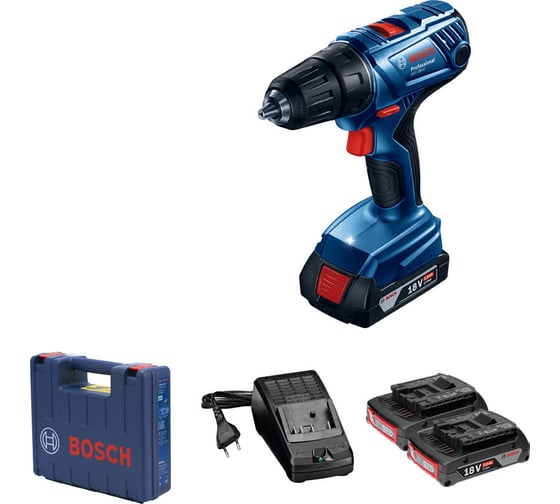 Аккумуляторная дрель-шуруповерт Bosch GSR 180-LI 2х2А*ч 0.601.9F8.123
