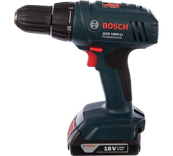 Аккумуляторная дрель-шуруповерт Bosch GSR 1800-LI + набор бит 06019A8309
