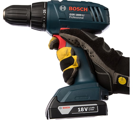 Аккумуляторная дрель-шуруповерт Bosch GSR 1800-LI + набор бит 06019A8309