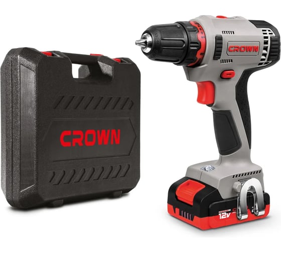 Аккумуляторная дрель-шуруповерт CROWN CT21081H-2 BMC 