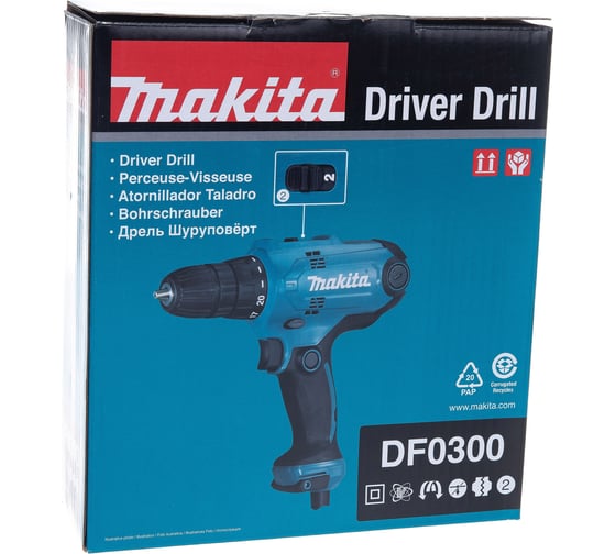 Дрель Makita DF0300 - выгодная цена, отзывы, характеристики, 1 видео ...