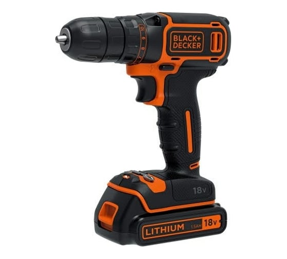 Аккумуляторная дрель-шуруповерт Black&Decker DW 720 BDCDC18B 1