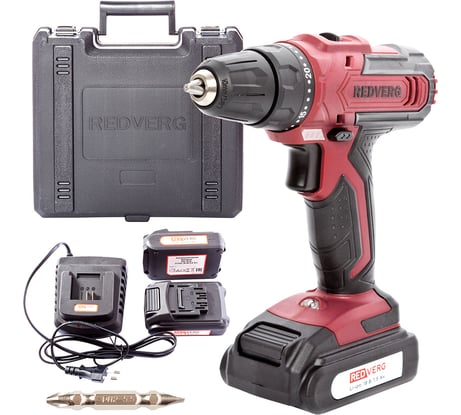 Аккумуляторная дрель-шуруповерт REDVERG RD-SD18L/2Y