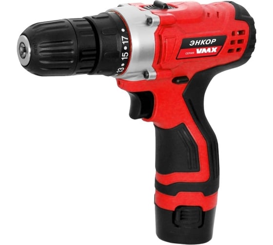 Аккумуляторная дрель-шуруповерт Энкор VMX линейка VDS-10/12L VM510005 1
