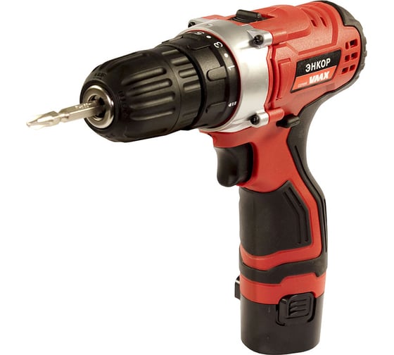 Аккумуляторная дрель-шуруповерт Энкор VMX линейка VDS-10/12L VM510005