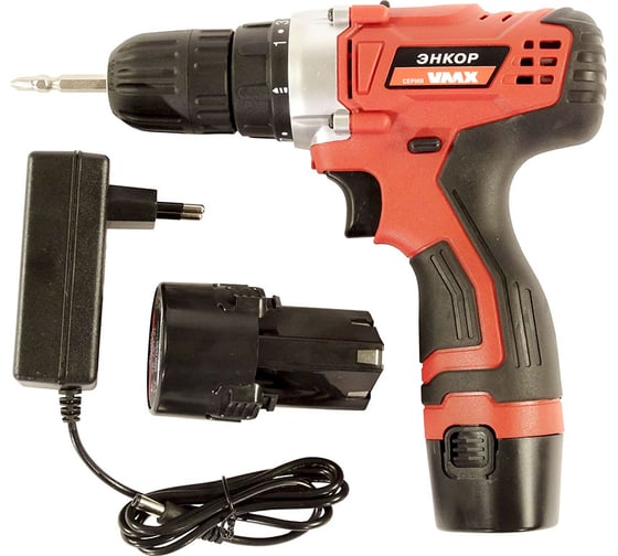 Аккумуляторная дрель-шуруповерт Энкор VMX линейка VDS-10/12L VM510005