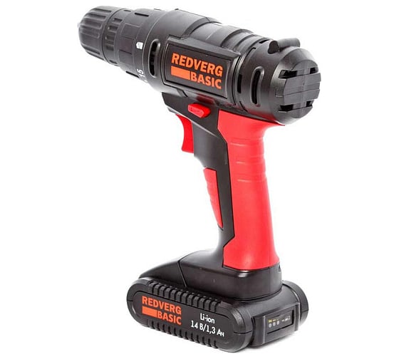 Аккумуляторная дрель-шуруповерт REDVERG Basic SD14L/1 6628620