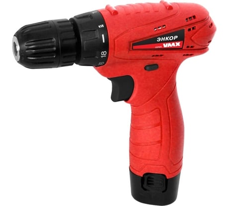 Аккумуляторная дрель-шуруповерт VMX линейка Энкор VDS-10/10 8L VM510001