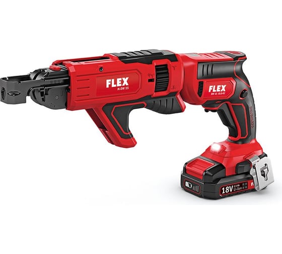 Аккумуляторный шуруповерт для гипсокартона FLEX DW 45 18.0-EC M/2.5 Set 466824