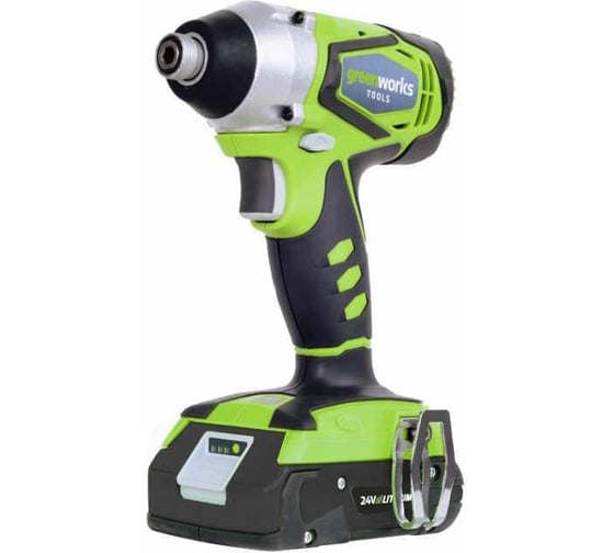 Ударный аккумуляторный шуруповерт GreenWorks 3802207