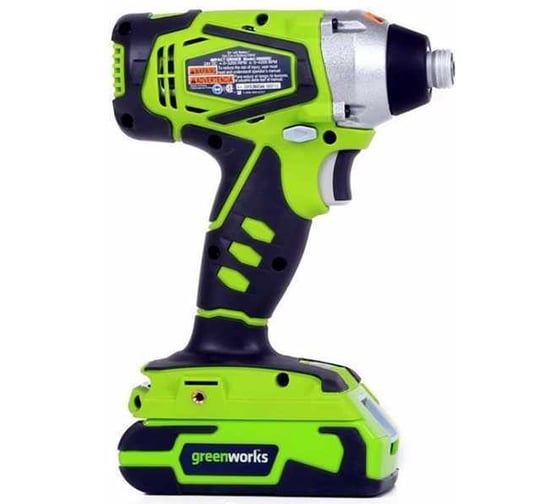 Ударный аккумуляторный шуруповерт GreenWorks 3802207