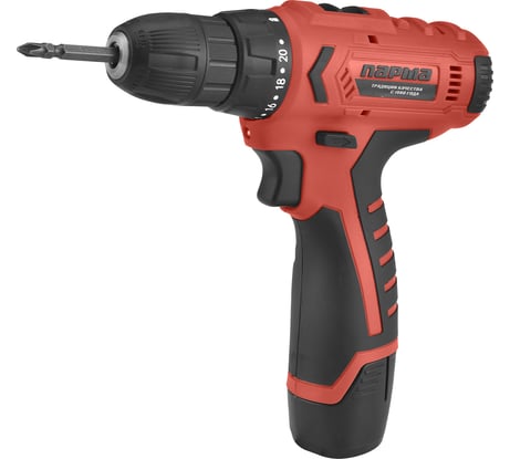 Аккумуляторная дрель-шуруповерт Парма ДША-02-1312/1Li  02.021.00005