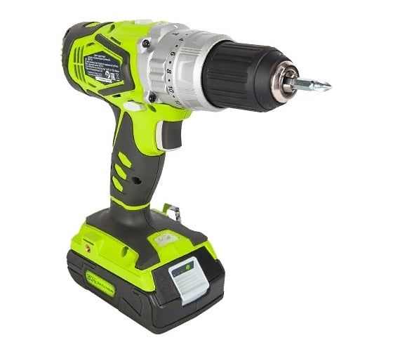 Ударная аккумуляторная дрель-шуруповерт GreenWorks 3802407