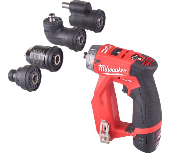 Аккумуляторная дрель-шуруповерт со сменными насадками Milwaukee M12 FDDXKIT-202X FUEL 4933464979 1