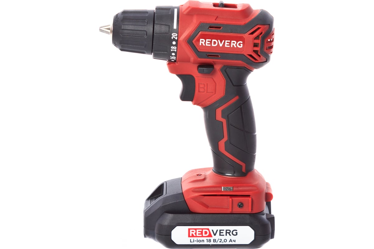Аккумуляторный бесщеточный шуруповерт REDVERG RD-S18MBL/U 6679856 ...