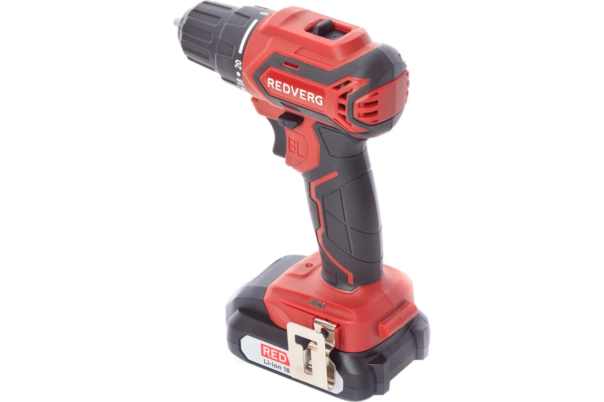 Аккумуляторный бесщеточный шуруповерт REDVERG RD-S18MBL/U 6679856 ...
