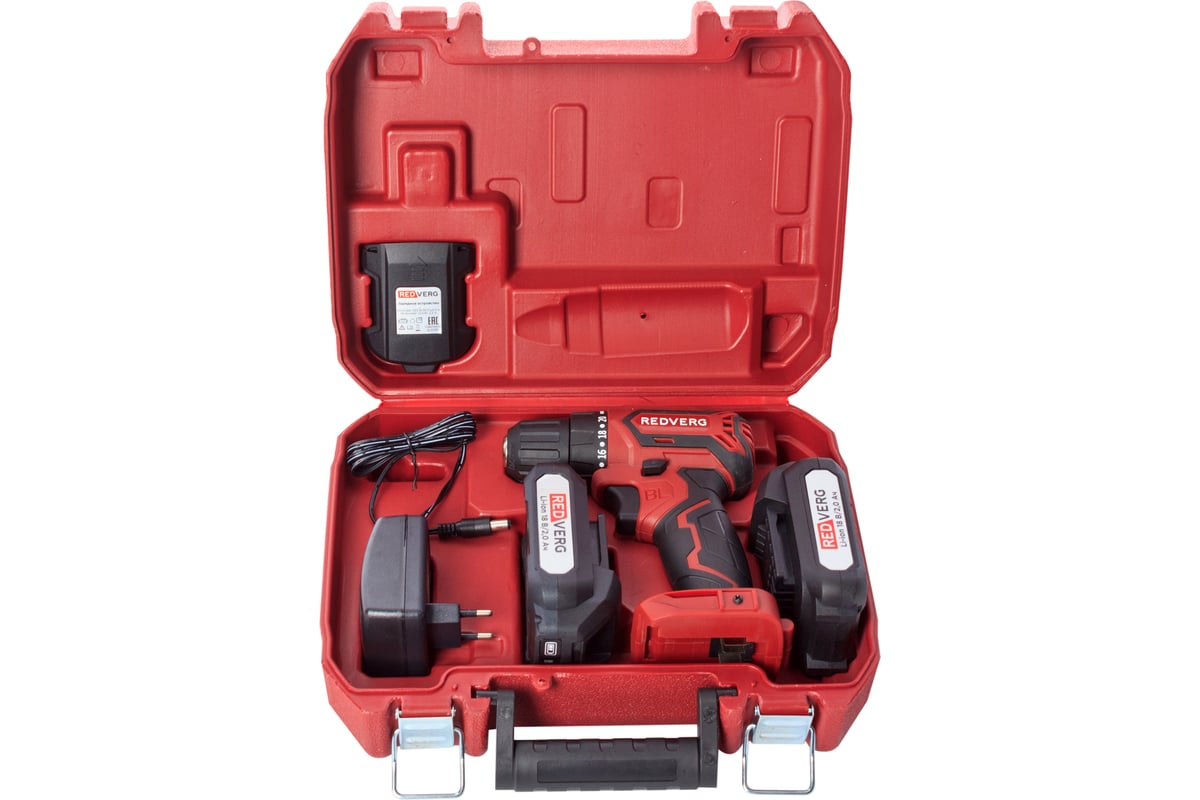 Аккумуляторный бесщеточный шуруповерт REDVERG RD-S18MBL/U 6679856 ...