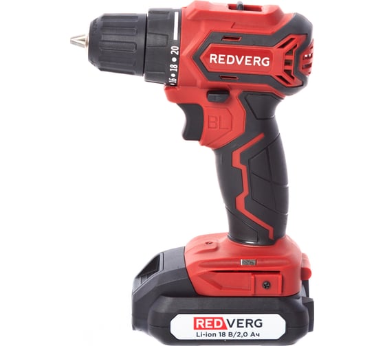 Аккумуляторный бесщеточный шуруповерт REDVERG RD-S18MBL/U 6679856