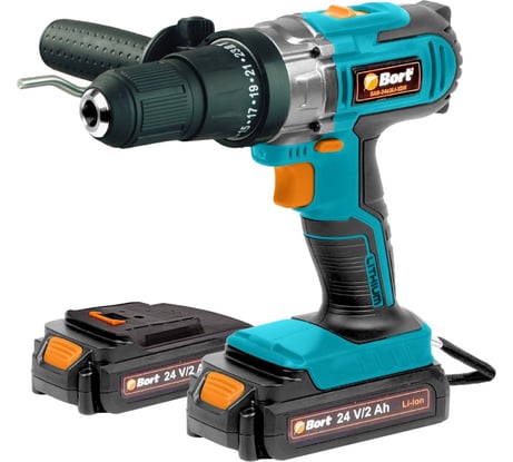 Аккумуляторная дрель-шуруповерт BORT BAB-24x2Li-XDK 93727284