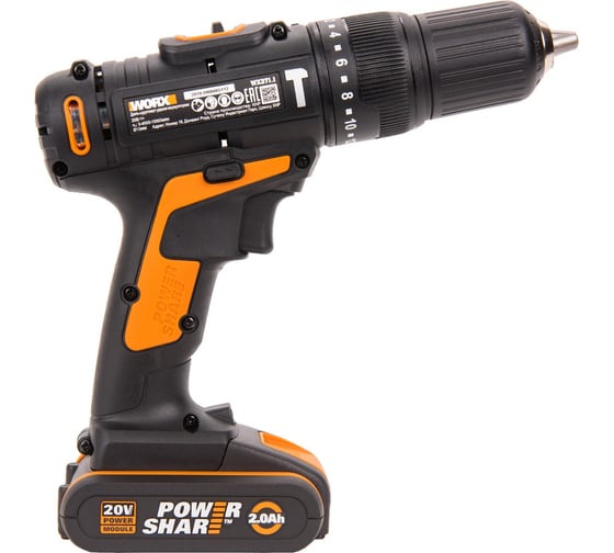 Аккумуляторная ударная дрель-шуруповерт WORX WX371.1