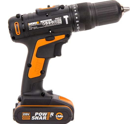 Аккумуляторная ударная дрель-шуруповерт WORX WX371.3