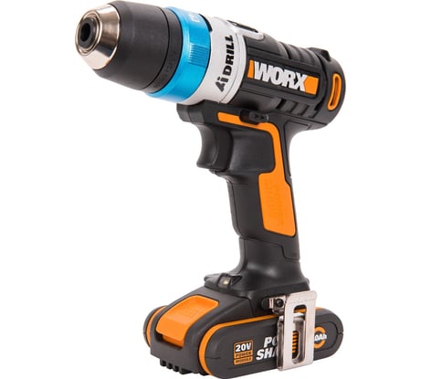 Аккумуляторная дрель-шуруповерт WORX AiDrill 20В, 2Ач x1, кейс WX178