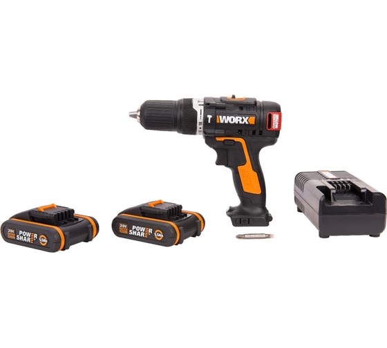 Бесщеточная аккумуляторная ударная дрель-шуруповерт WORX WX367 1