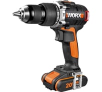 Бесщеточная аккумуляторная ударная дрель-шуруповерт WORX WX373