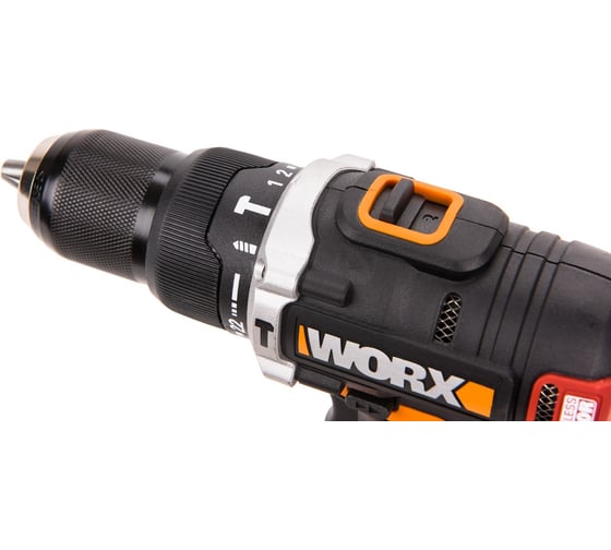 Бесщеточная аккумуляторная ударная дрель-шуруповерт WORX WX373