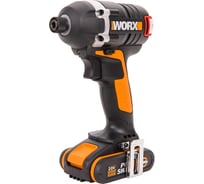 Аккумуляторный бесщеточный винтоверт WORX Impact 20В, бесщеточный, 2Ач x2, кейс WX292