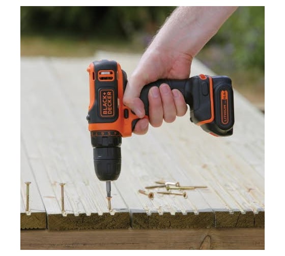 Дрель-шуруповерт Black&Decker BDCDD12K