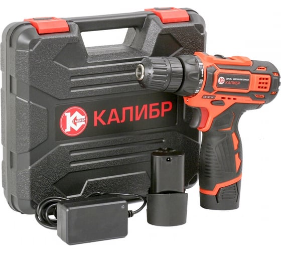 Аккумуляторная дрель-шуруповерт Калибр ДА-12-2М+ 00000075097