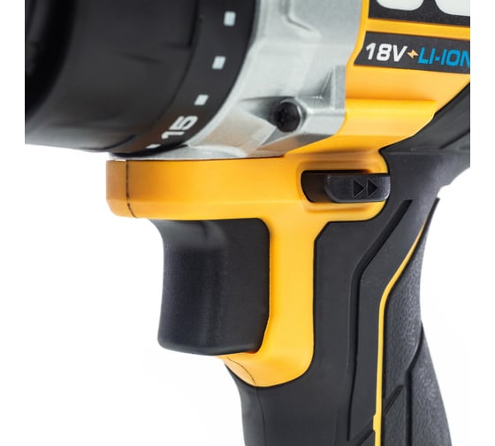 Дрель-шуруповерт JCB аккумуляторная 18V, max 65Nm, без аккумулятора JCB-18BLDD-B-E(57242)