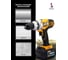 Дрель-шуруповерт JCB аккумуляторная 18V, max 65Nm, без аккумулятора JCB-18BLDD-B-E(57242) 5