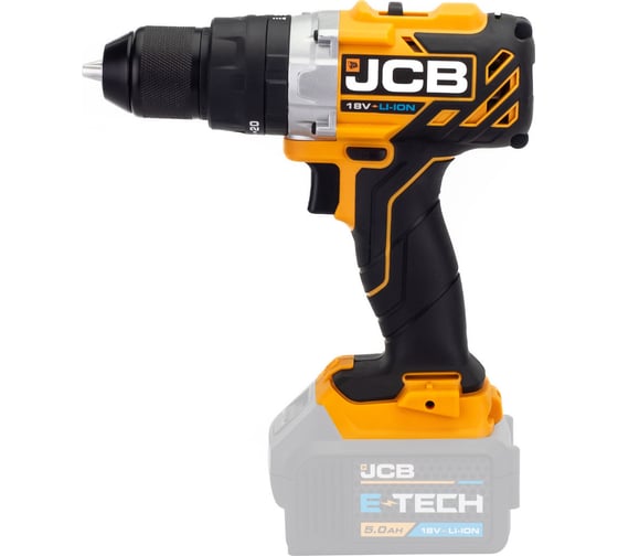 Аккумуляторная дрель-шуруповерт JCB 18 V, макс 65 Нм, без аккумулятора, -18BLCD-B-E(57243) JCB-18BLCD-B-E(57243)